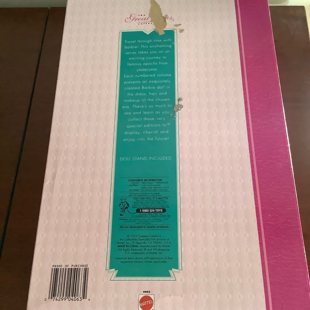 BARBIE:  1920’s Flapper, The Great Eras Collection - Picture 5 of 6